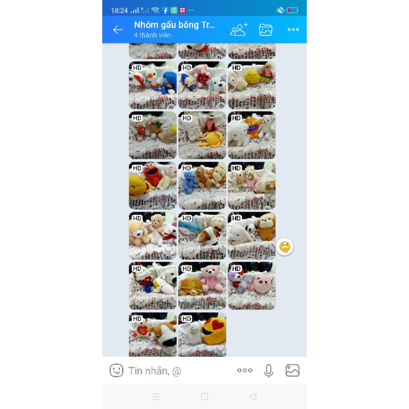 Gấu bông móc khoá dễ thương