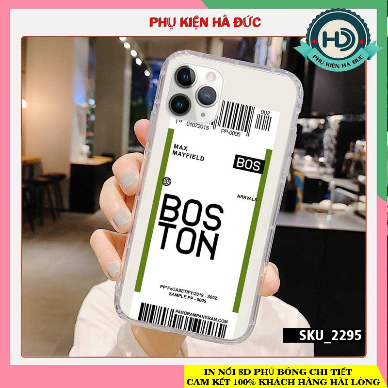 Ốp iPhone Vé Máy Bay BOSTON - Akira xưởng in sỉ ốp lưng giá rẻ