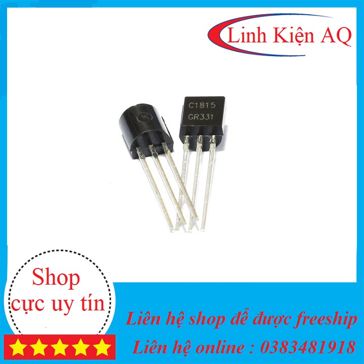 Combo 10 Transistor NPN C1815 0.15A-50V( Chân cắm TO-92)-linhkienqt