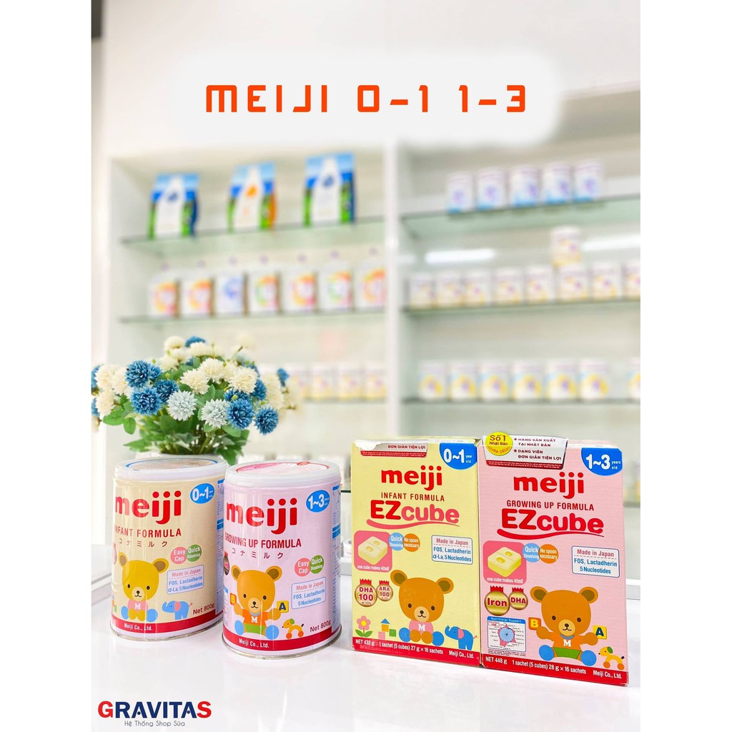 [ DATE 2022 ] Sữa Meiji Nhập Khẩu 1-3 800gm