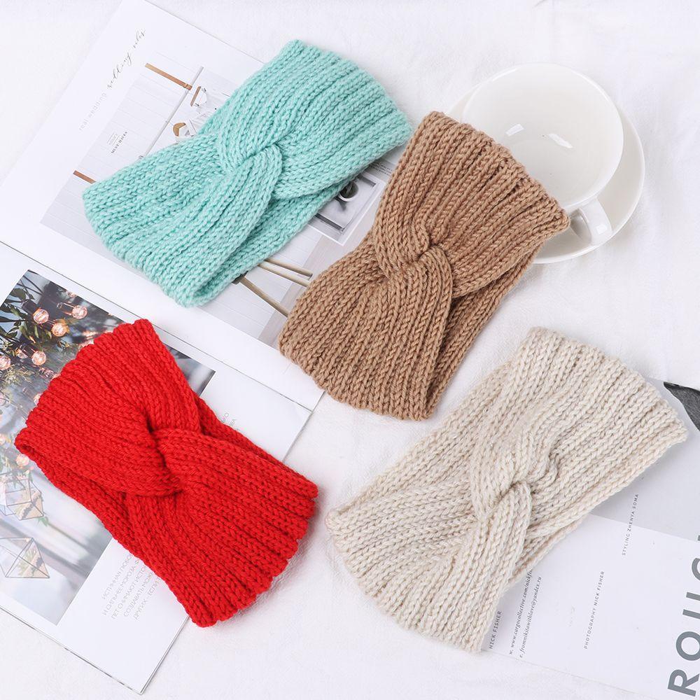 Khăn Turban Đan Chéo Mùa Đông Kiểu Mới Cho Nữ