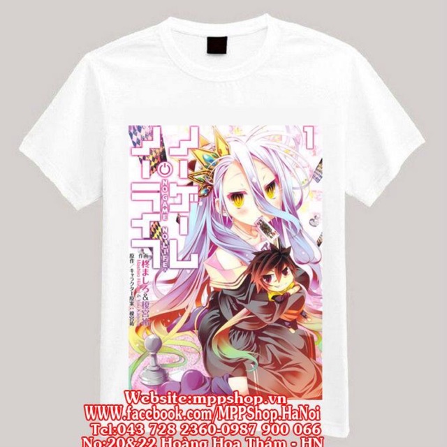 Áo anime cộc tay in hình truyện tranh đủ truyện đủ size
