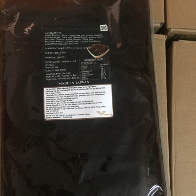 TRÂN CHÂU ĐEN (CARAMEL) 3Q TÚI (2Kg)
