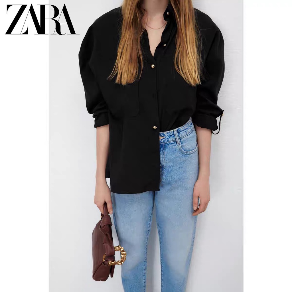Áo Sơ Mi Zara Thời Trang Mùa Xuân Thanh Lịch Dành Cho Nữ