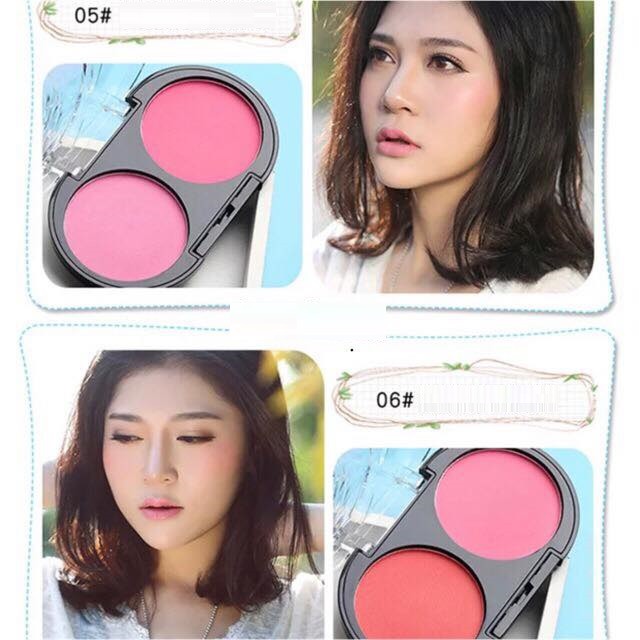 Một hộp phấn má hồng 2 Ô Lameila kèm cọ tiện lợi | BigBuy360 - bigbuy360.vn