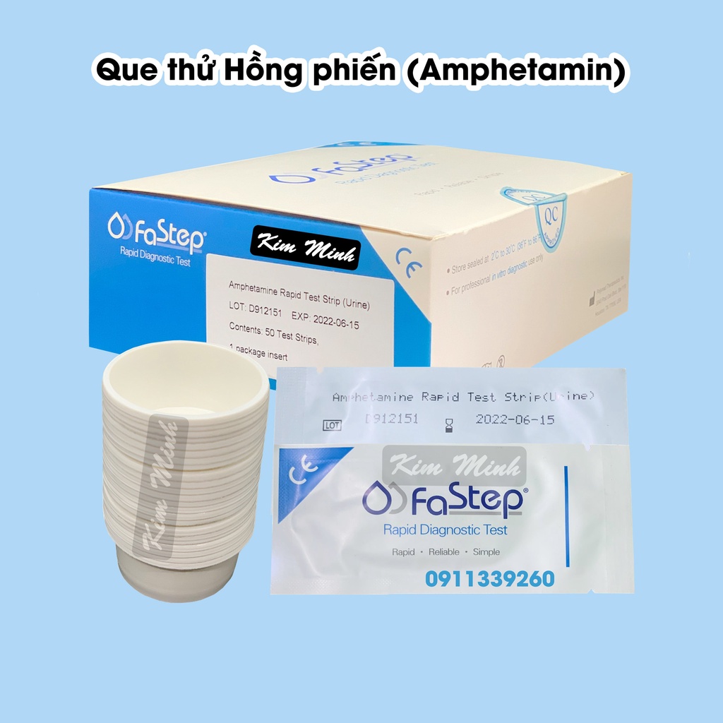 Que thử amphetamine Fastep USA (Hồng phiến)