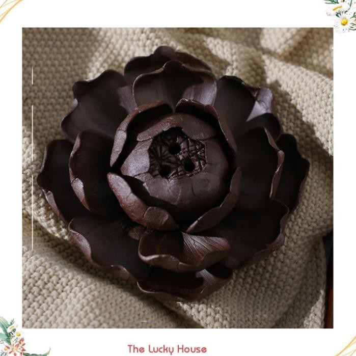 Xông trầm nụ và trầm cây hoa gốm to xuất khẩu DDT29