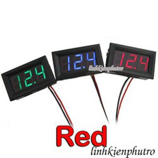 Đồng hồ đo Volt DC 5.0-120V - Đỏ