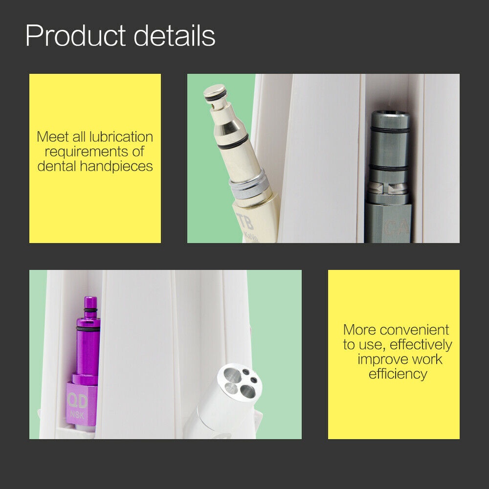 Hệ thống bôi trơn tay khoan nha khoa Máy làm sạch dầu tay cầm nha khoa