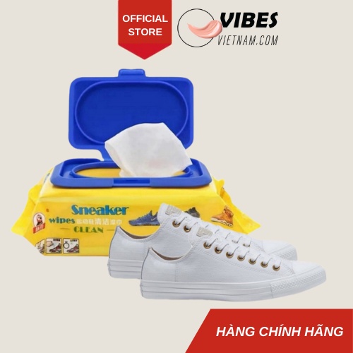 Khăn Giấy Lau Giày Siêu Sạch SNEAKER Hộp 30 Tờ Siêu Hot Không Hoá Chất Làm Hại Vải vibesvietnam