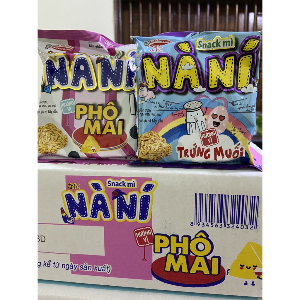 Snack Mì Nà Ní Vị Phô Mai & Trứng Muối 52g | BigBuy360 - bigbuy360.vn