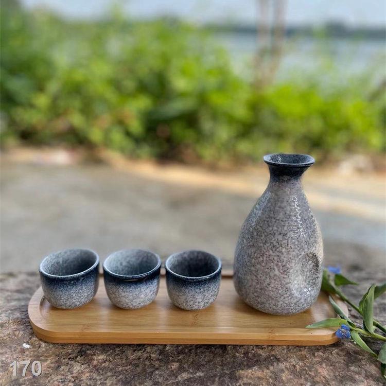 PBình rượu sake phong cách nhật, rượu trắng, bộ ngâm rượu gốm sứ, lẩu nhà hàng tại gia, ấm nấu rượu, ly rượu nhỏ, ly thủ