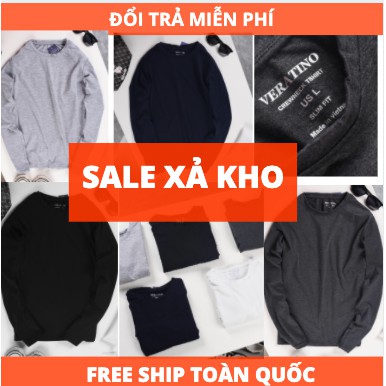 Áo Thun Nam Dài Tay Da Cá Hàng Xuất Dư Made in Vietnam