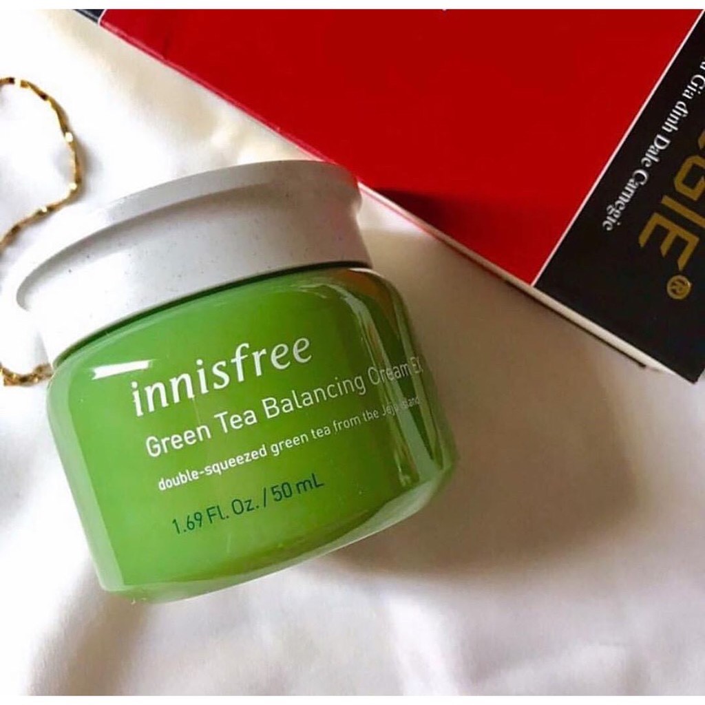 Kem dưỡng ẩm Innisfree Green Tea, Kem dưỡng ẩm da hàng chuẩn Mỹ phẩm Hàn Quốc (Auth)