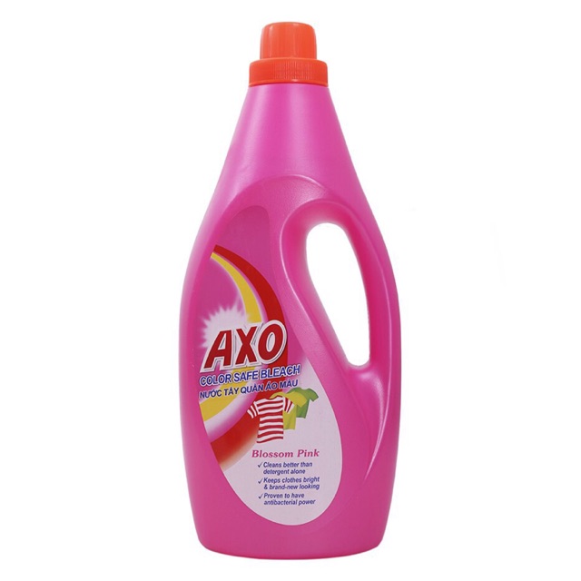 Nước Tẩy Quần Áo Màu AXO Hương Hoa Đào Chai 1.8L
