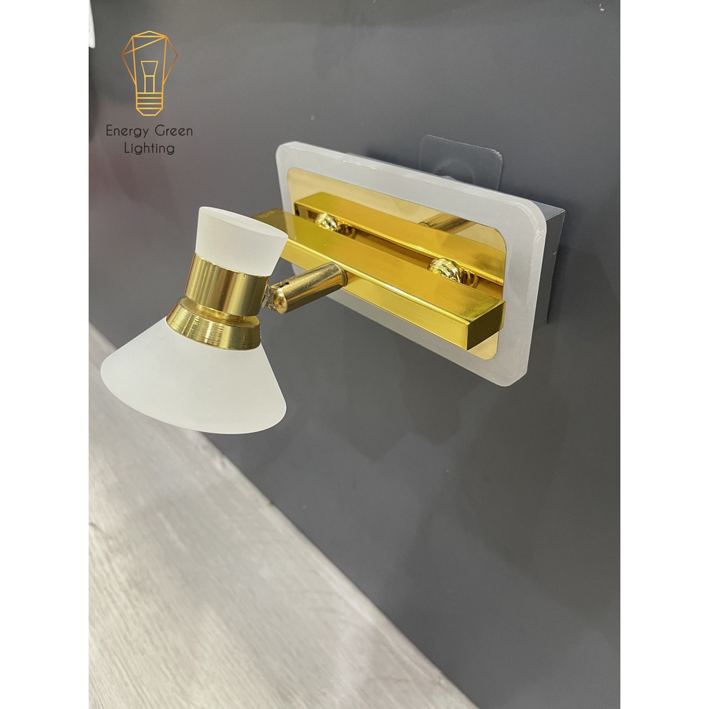 Đèn soi tranh - Đèn rọi gương Energy Green Lighting Led 1 Đèn chiếu sáng 7475-1 - Điều chỉnh góc chiếu - 3 Chế độ ánh sá