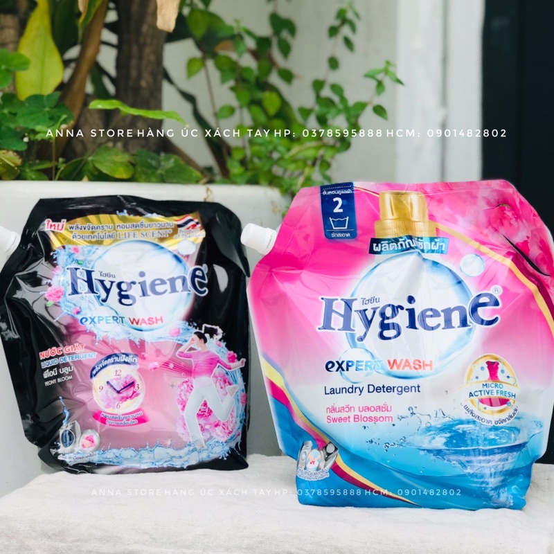 (HÀNG CHUẨN) Nước giặt xả vải Hygiene Thái Lan 1.8L