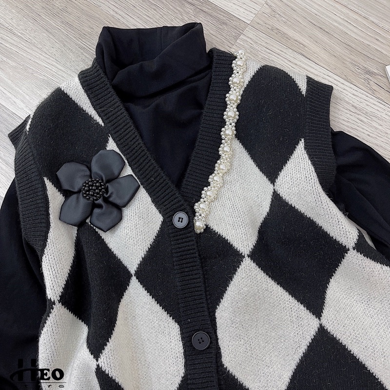 BÁN SỈ ÁO LEN GHILE TRÁM - tag hoa đính hạt - k kèm áo trong | BigBuy360 - bigbuy360.vn