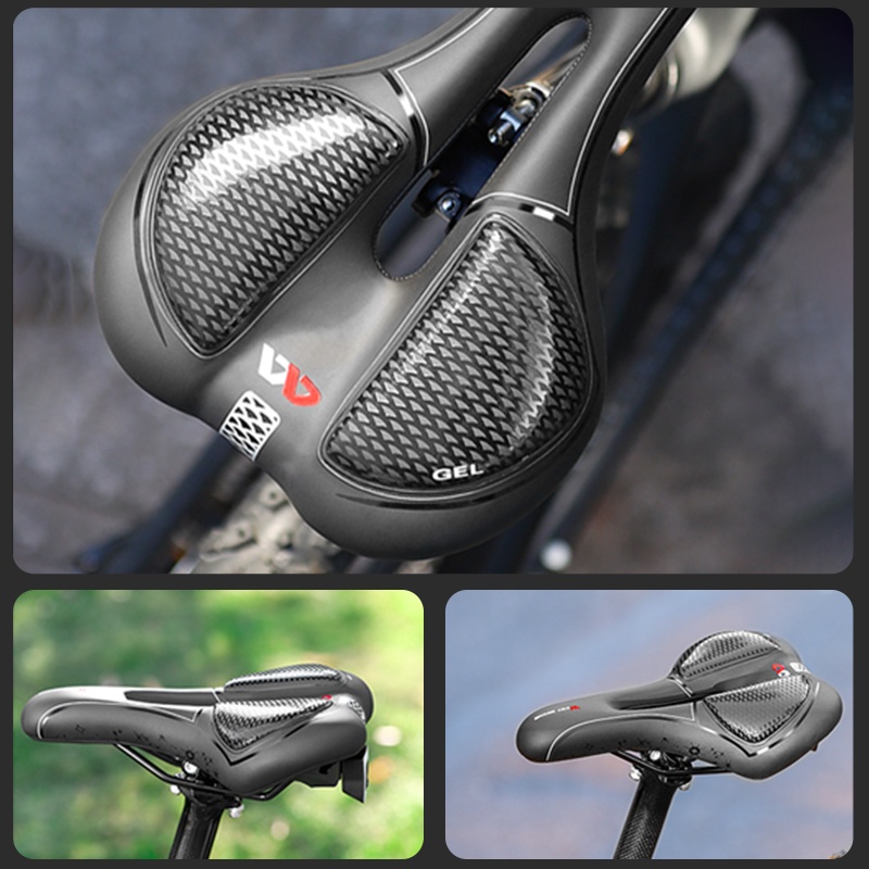 Yên xe đạp WEST BIKING bằng silicon tích hợp đèn gắn đuôi xe có thể xếp lại tiện lợi