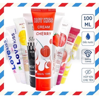 Gel Bôi Trơn Love Kiss, Hot Kiss, Silk Touch Hương Trái Cây - 100ml