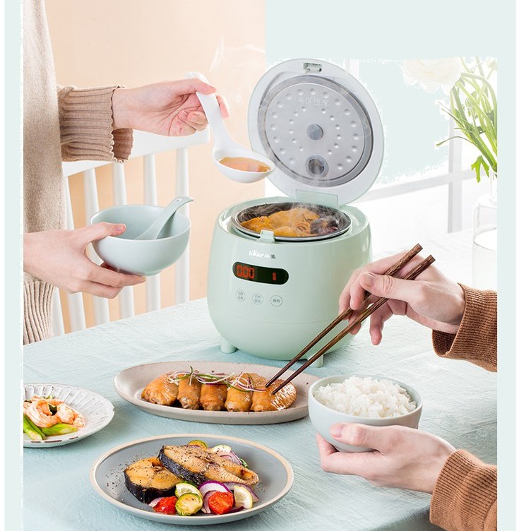 [Mã 1511ELSALE hoàn 7% đơn 300K] NỒI CƠM ĐIỆN ĐA NĂNG BEAR 1.2L (NẤU CƠM, NẤU CHÁO, HẦM,...)