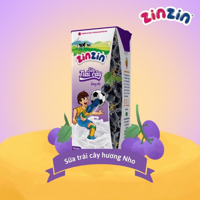 1 thùng 48 hộp sữa trái cây ZinZin 110ml