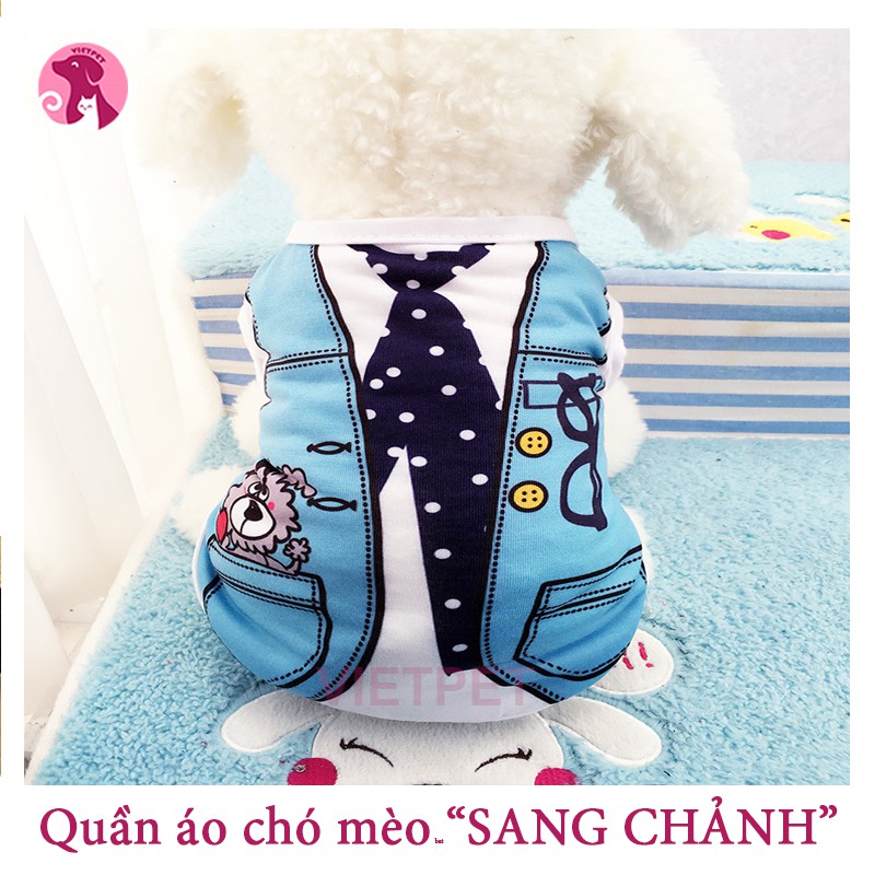 Quần áo cho chó mèo - Hình yếm &amp; vest sang chảnh, đẹp mê ly sờ vải cực thích tay - Loại 1 cao cấp