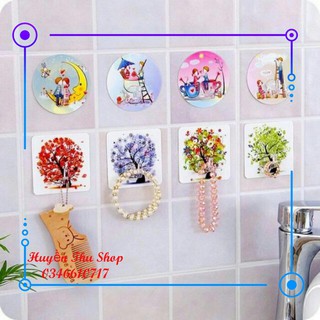 Combo 5 móc dán tường hình 3D siêu chịu lực