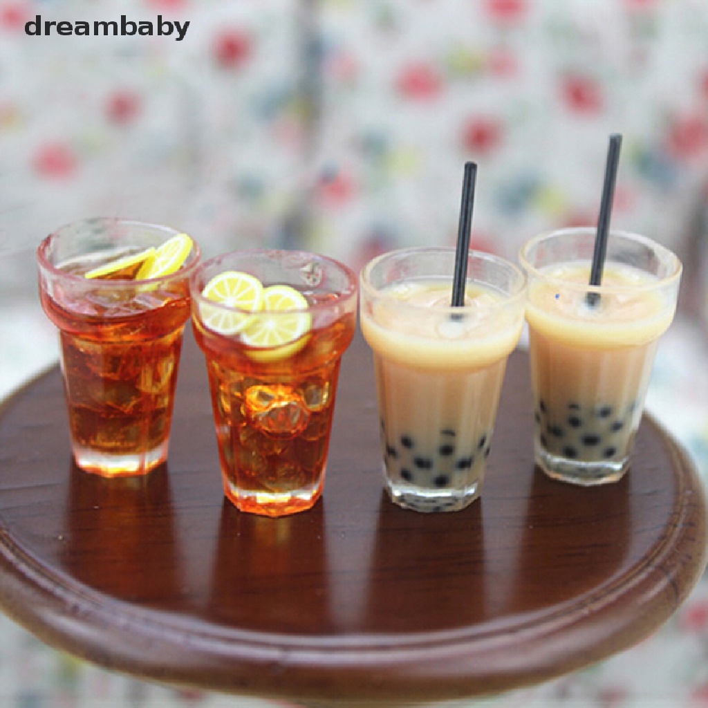 Mô Hình Ly Trà Sữa / Chanh Thu Nhỏ 1: 12 Dùng Trang Trí Nhà Búp Bê diy