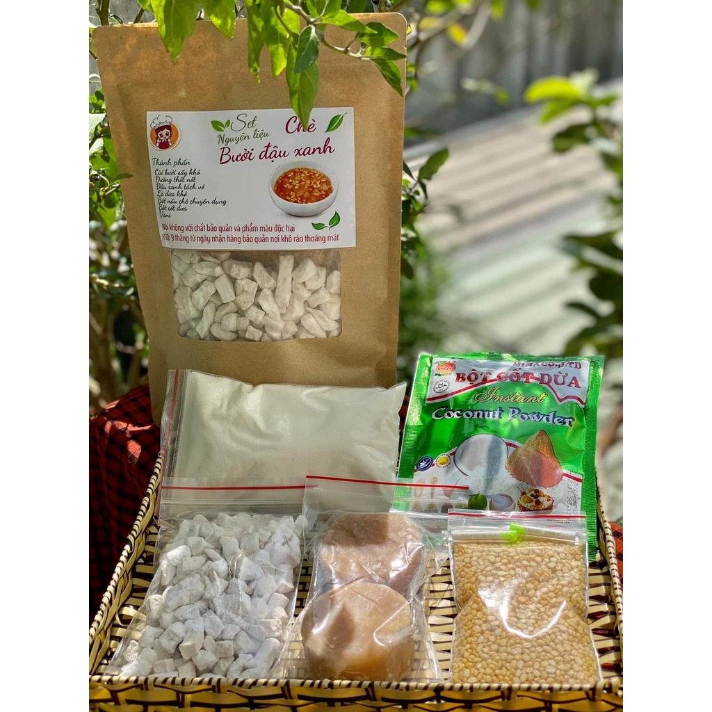 Set Chè Bưởi An Giang Nấu 20- 22 Chén Kèm Công Thức
