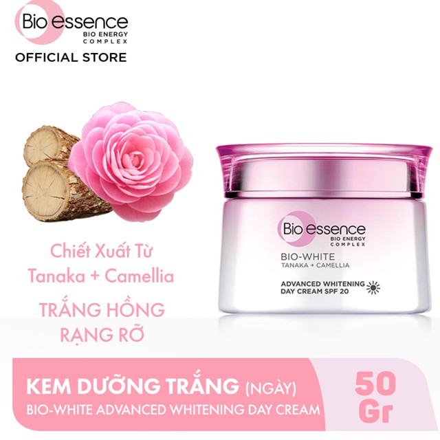 Kem Dưỡng Trắng ban ngày Bio-Essence Bio-White Advanced Whitening Day Cream 50g