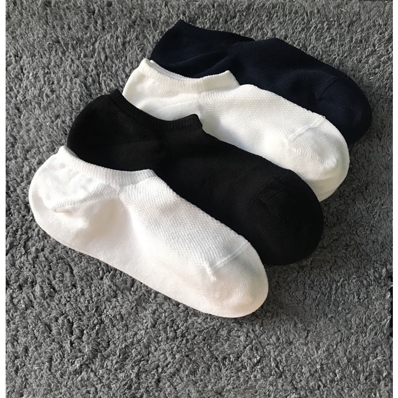 Tất vớ Muji cổ ngắn nam nữ êm chân thoáng mát mùa hè, thấm hút mồ hôi Sport socks