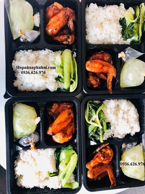 Hộp nhựa đựng cơm 3 ngăn Phú Hội