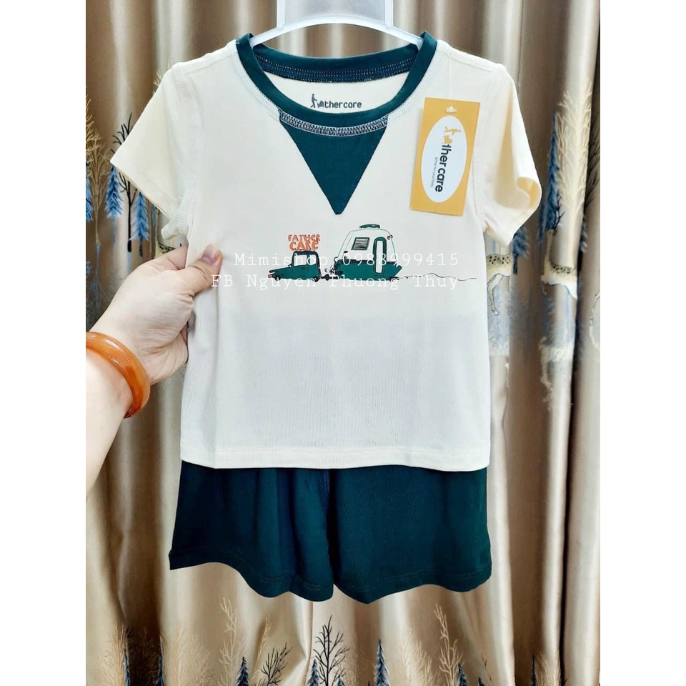 Cộc Tay Sợi Tre Father Care Cho Bé 9m-36m