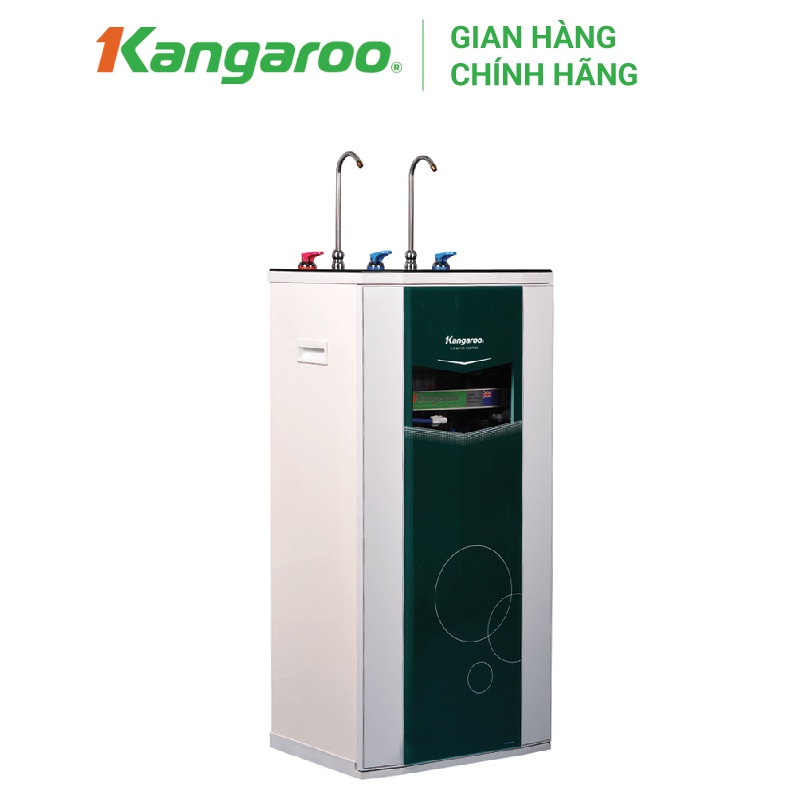 [MIỄN PHÍ LẮP ĐẶT] Thiết bị lọc nước Kangaroo RO 2 vòi, 10 lõi KG10A3 vỏ tủ VTU màu xanh(kèm carton)