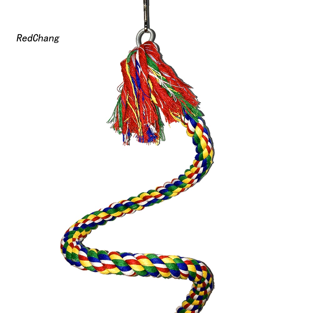 Đồ Chơi Dây Thừng Cotton Co Giãn Treo Chuồng Chim Vẹt