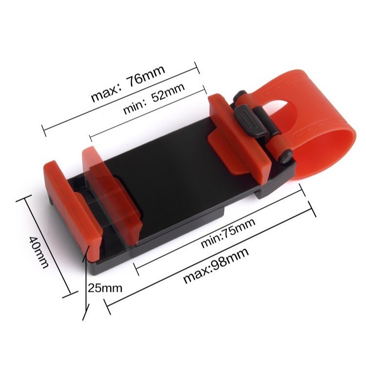 GIÁ ĐỠ, KẸP ĐIỆN THOẠI GẮN TRÊN VÔ LĂNG XE HƠI - ÔTÔ QY1