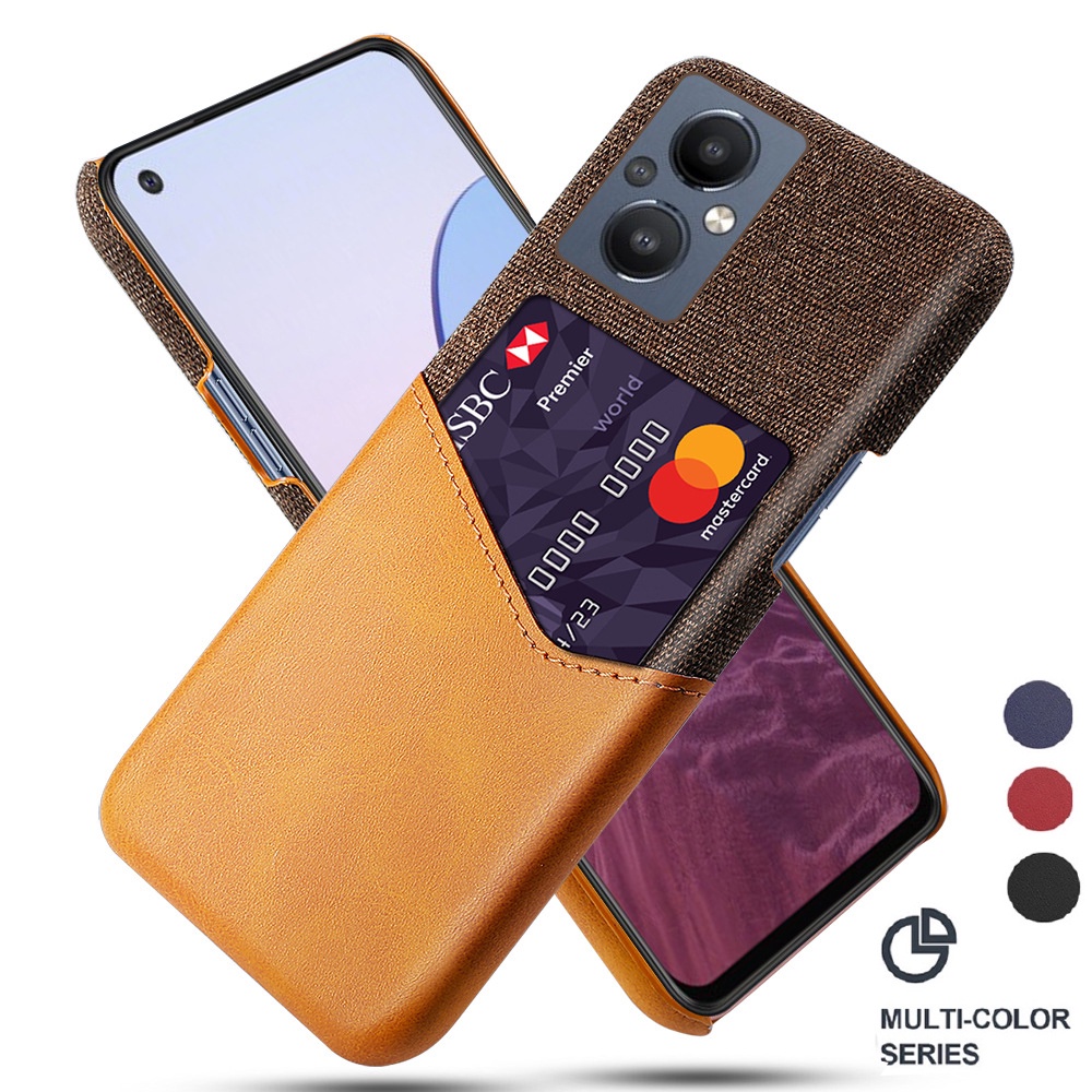 Ốp Điện Thoại Vải Mỏng Phong Cách Doanh Nhân Chống Sốc + Ngăn Đựng Thẻ Bằng Da Cho Realme Gt Neo5 SE 5G Neo5 Gt 3 5G Neo3 5G Neo