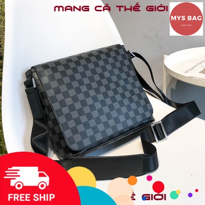 Túi đeo chéo nam caro kích thước lớn đi chơi, đi học Mys Bag - tx-0016