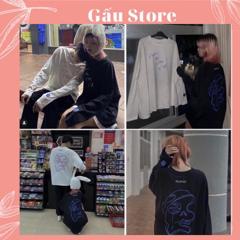 🔥Áo sweater dài tay unisex dáng thụng dưới 80kg chất thun gaustore - Sweater dài tay Sadboiz Sad Story