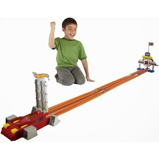 Bộ Đường Đua Xe Hot Wheels 2 Làn Ultimate Dragstrip