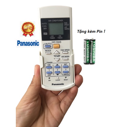 Điều khiển điều hòa panasonic hàng chính hãng nguyên tem,Tặng kèm pin !