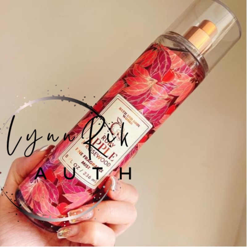 Auth_ COUNTRY APPLE | RUBY APPLE & ROSE WOOD _Xịt Thơm Toàn Thân Body Mist Bath & Body Works Usa