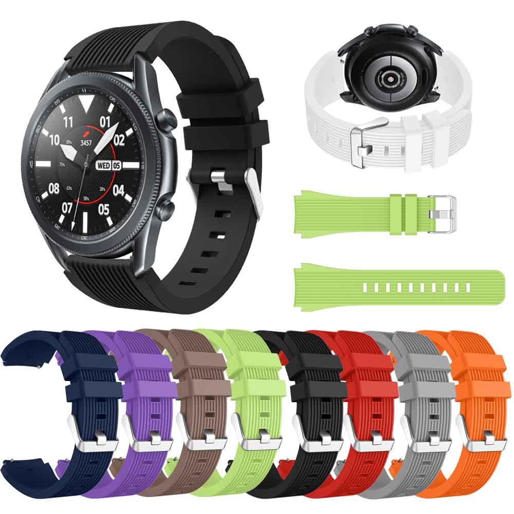 Dây Đeo Silicon 22mm Cho Đồng Hồ Thông Minh Samsung Galaxy Watch 3 45mm Huami Amazfit Stratos 2 / 2s / 3 / Gtr 47mm