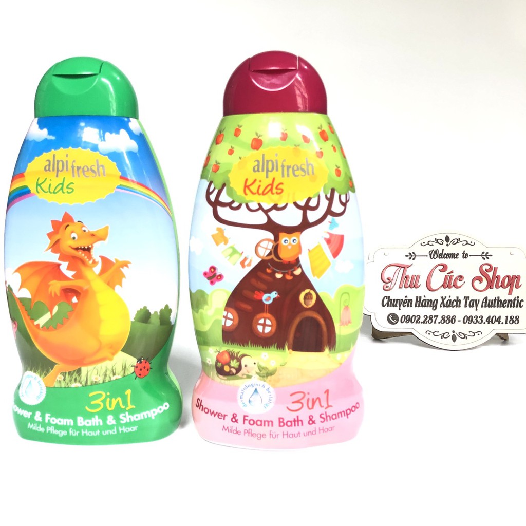 Sữa Tắm Gội Trẻ Em  Alpi Fresh kids 3in1[ HÀNG NỘI ĐỊA ĐỨC]
