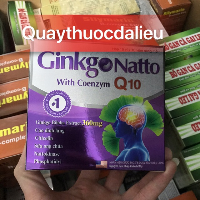 GINKGO NATTO COENZYM Q10 ,GIÚP TĂNG CƯỜNG LƯU THÔNG TUẦN HOÀN NÃO | Thế Giới Skin Care