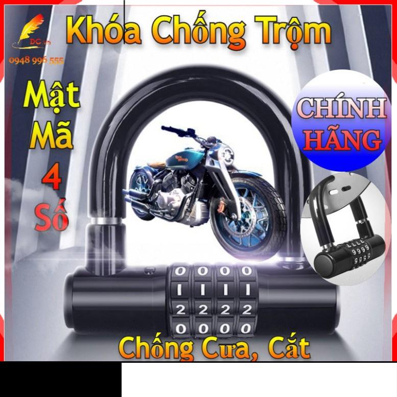 (Hàng Mới Về) Khóa Chống Trộm Mật Mã 4 Số Khóa Xe Đạp - Xe Máy - Ô Tô - Nhà Cửa - Cổng Chống Cưa Cắt An Toàn Thông Minh