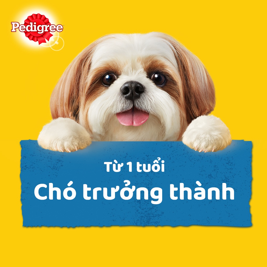 THỨC ĂN PEDIGREE DẠNG PATE SỐT CHO CHÓ LỚN vị Gà nấu sốt gói 130g Xuất xứ Thái Lan Bổ sung dinh dưỡng hoàn chỉnh