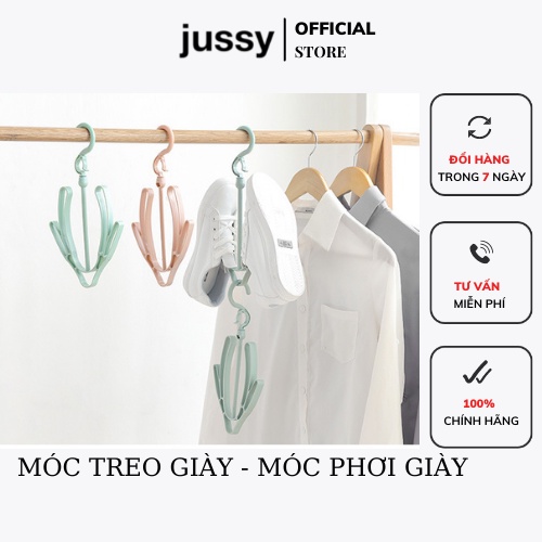 Móc Treo Phơi Giày, Dép Jussy Official Móc Treo Quần Áo, Tất Vớ, Mũ Nón, Kiểu Dáng Móc Phơi Giày Đa Năng Thông Minh