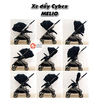 Xe đẩy cybex eezy s twist +2 melio tpe deep black chiều xoay 360 cho bé từ - ảnh sản phẩm 2